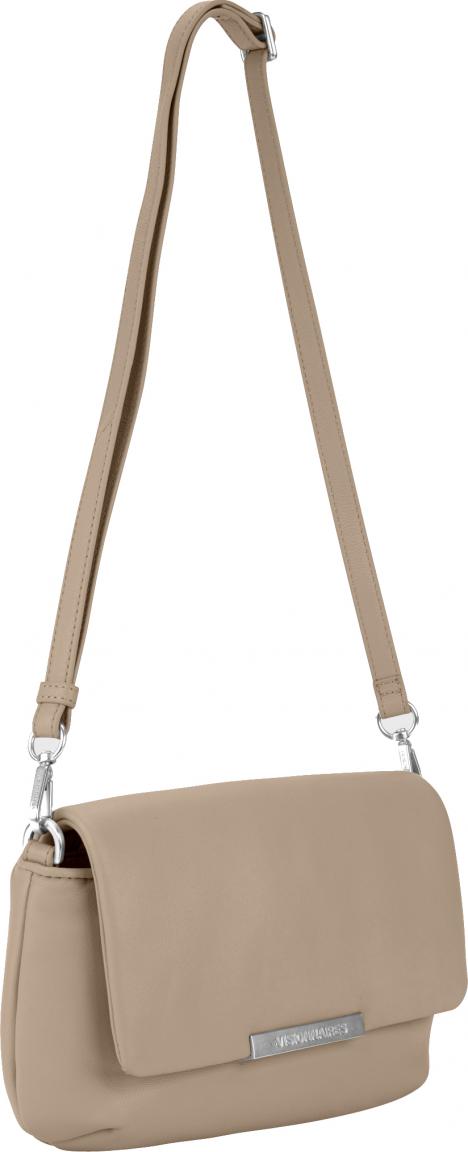 Lammleder Überschlagtasche Les Visionnaire Nila Cappuccino Beige