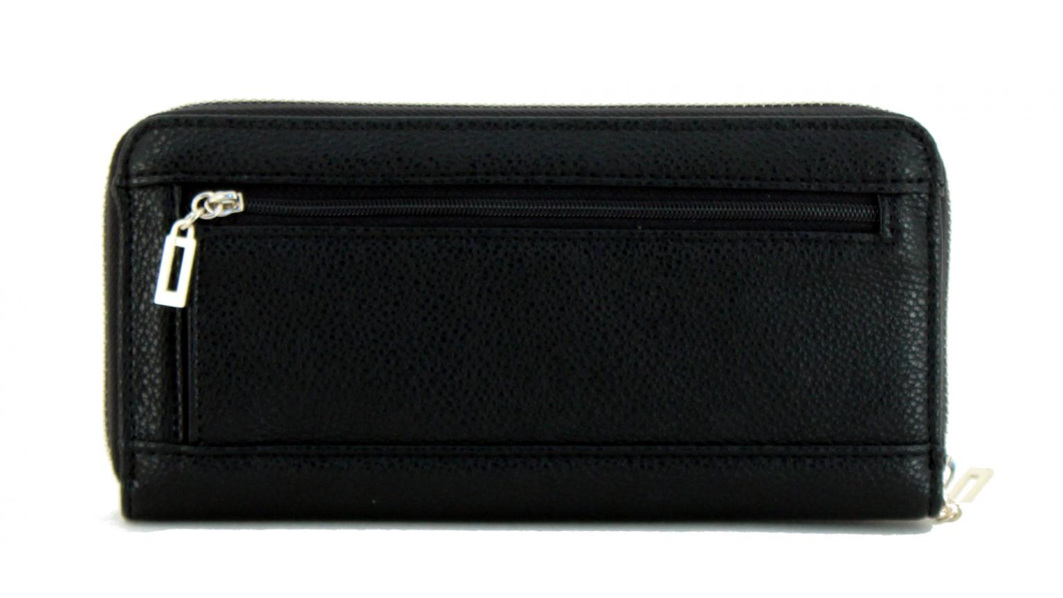 Langbörse Guess Vikky SLG Nieten Stickerei schwarz