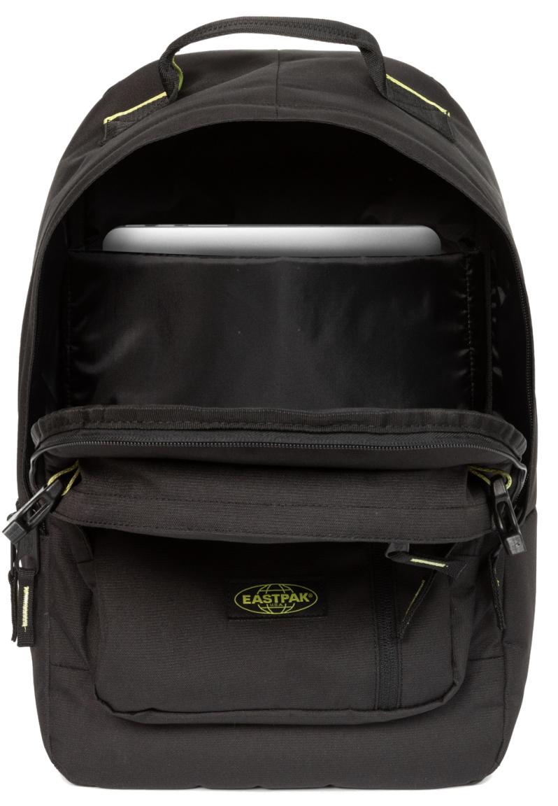 Laptoprucksack Eastpak Smallker Black Gelb gepolstert