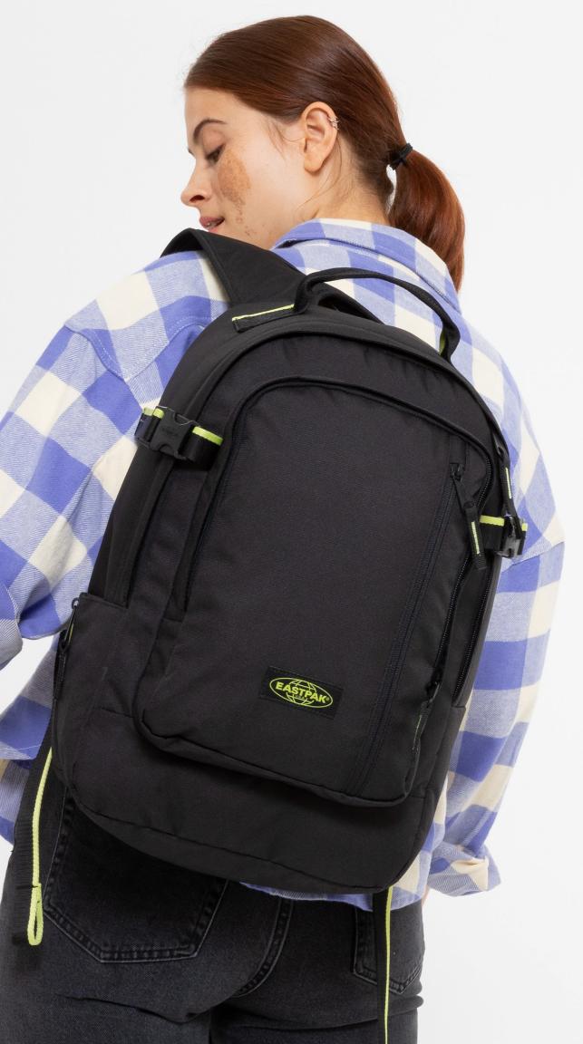 Laptoprucksack Eastpak Smallker Black Gelb gepolstert