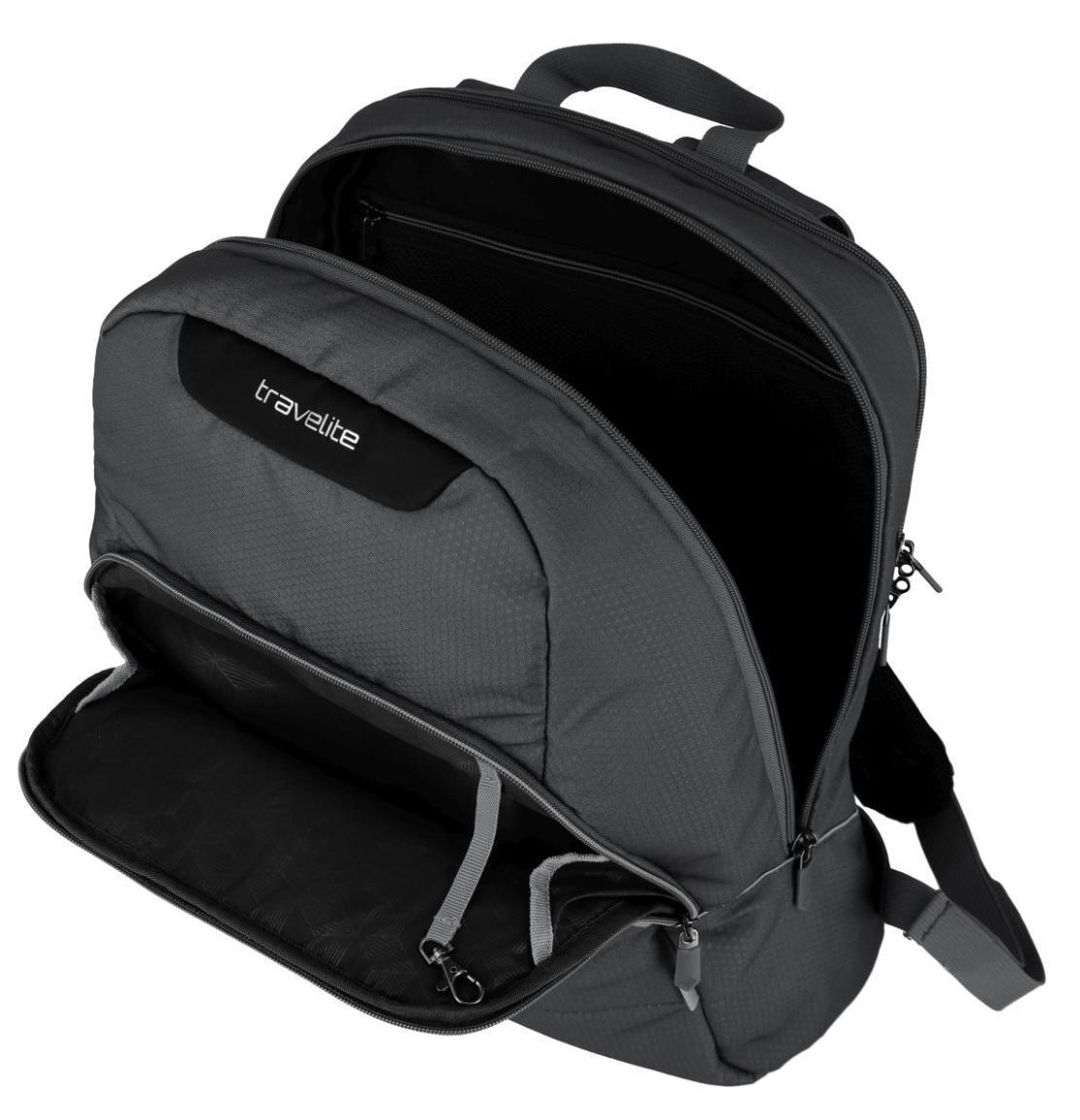 Laptoprucksack anthrazit Travelite Skaii Gipfelgrau