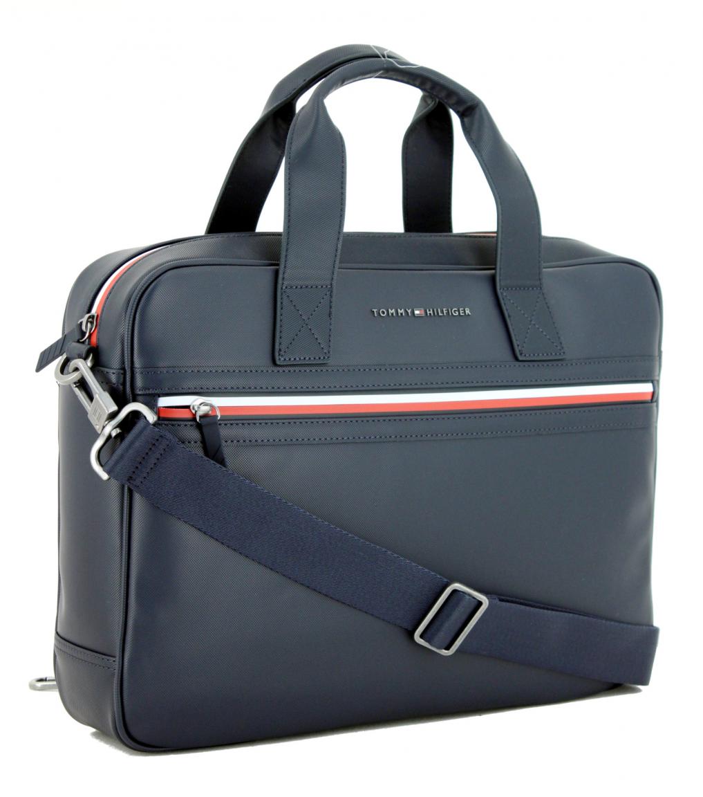 Laptoptasche Tommy Hilfiger Essential Pique blau Computer Bag Bags & more