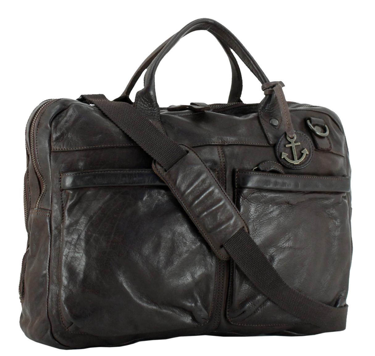 Laptoptasche Balthazar Brown Harbour 2nd Urban Poets dunkelbraun