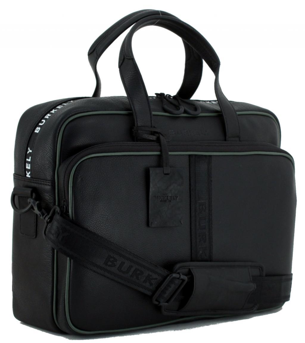 Laptoptasche Burkely schwarz Rebel Reese Leder