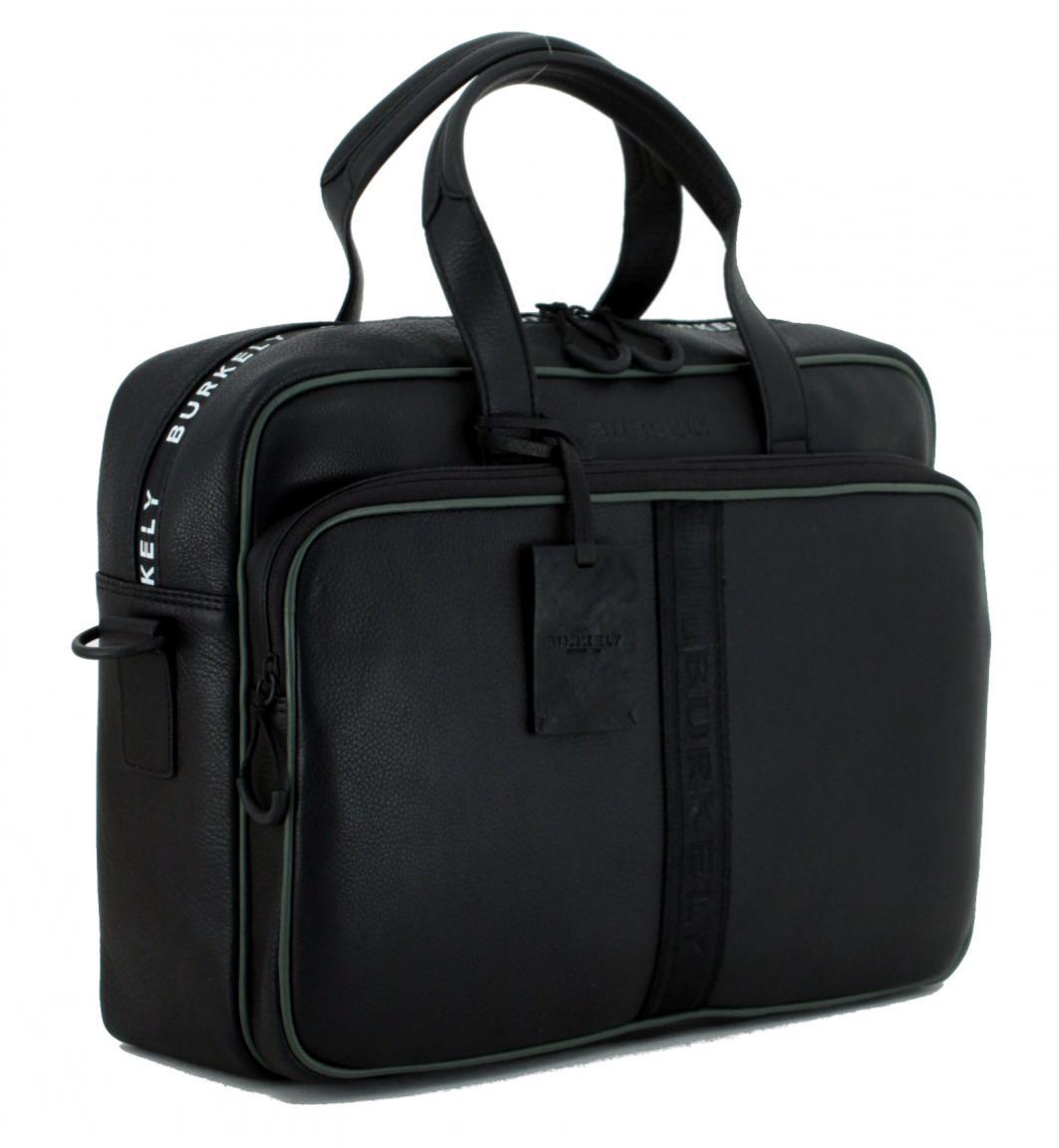 Laptoptasche Burkely schwarz Rebel Reese Leder