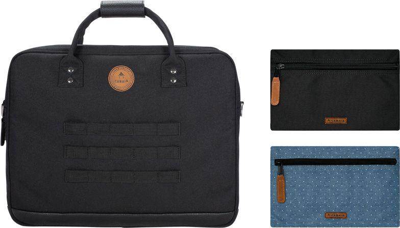 Laptoptasche Cabaia Messenger Berlin schwarz nachhaltig 