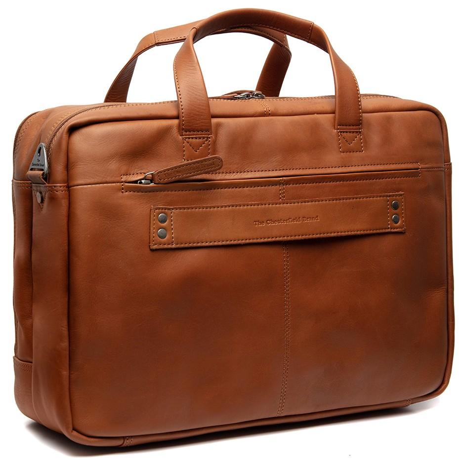 Laptoptasche cognacbraun Leder The Chesterfield Brand Ryan