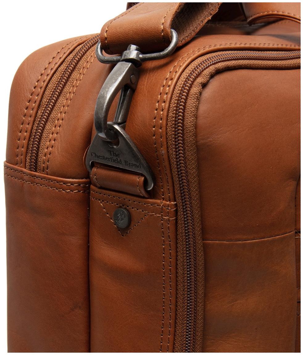 Laptoptasche cognacbraun Leder The Chesterfield Brand Ryan