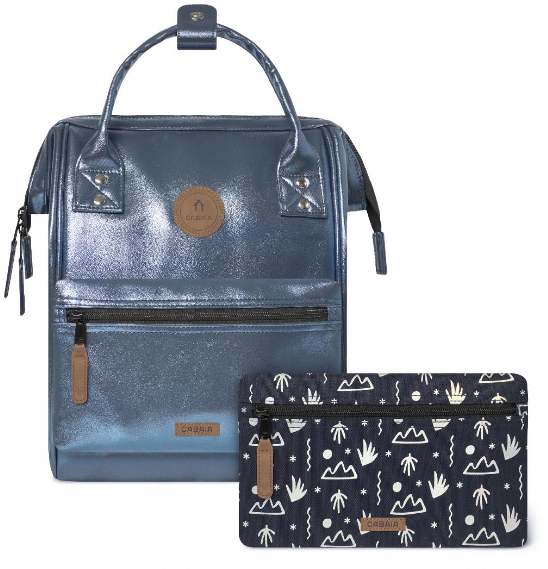 Larissa Jugendrucksack glänzend Cabaia Small Adventurer dunkelblau