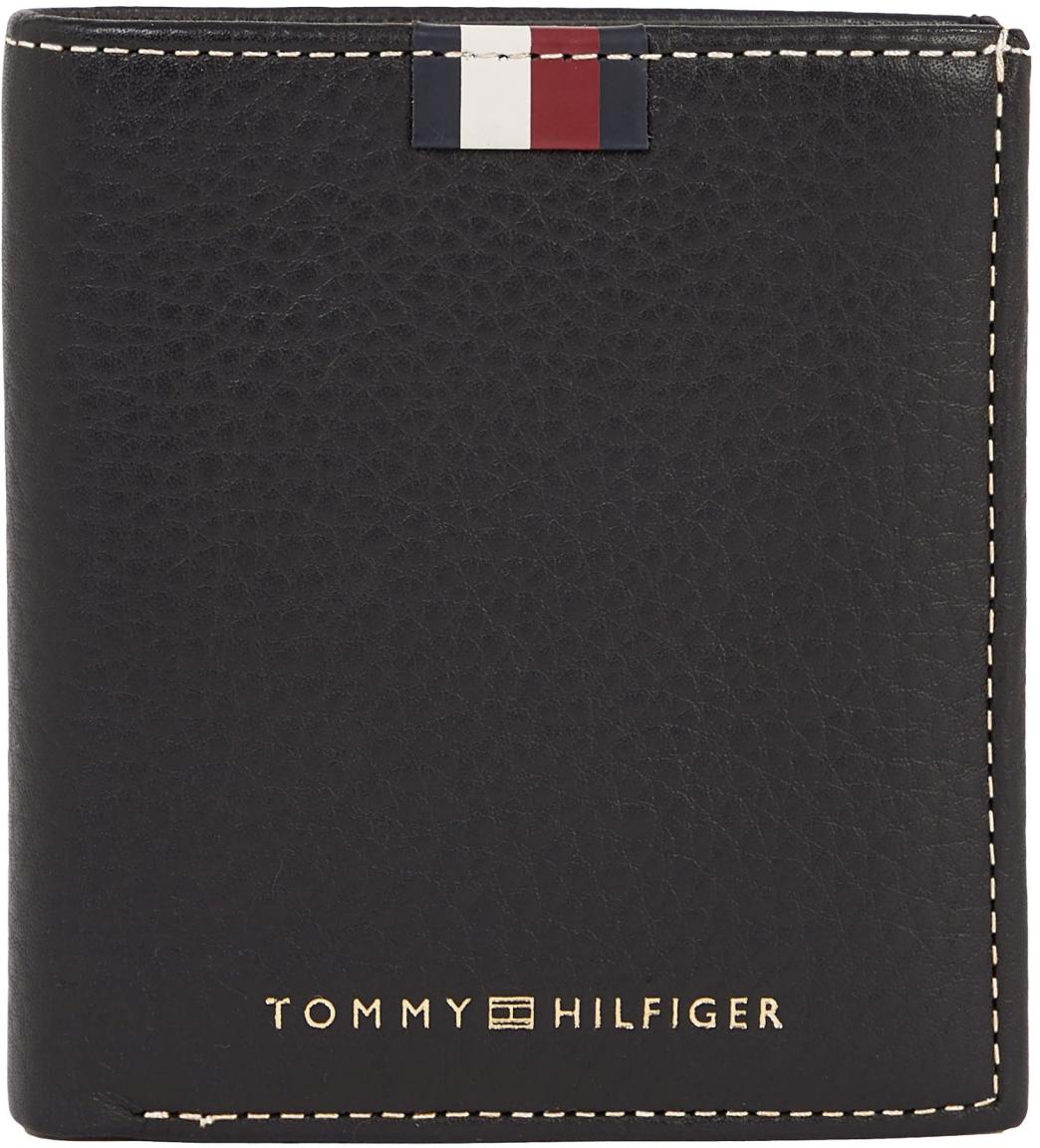 Leather Trifold Geldbörse Herren Tommy Hilfiger Schwarz 