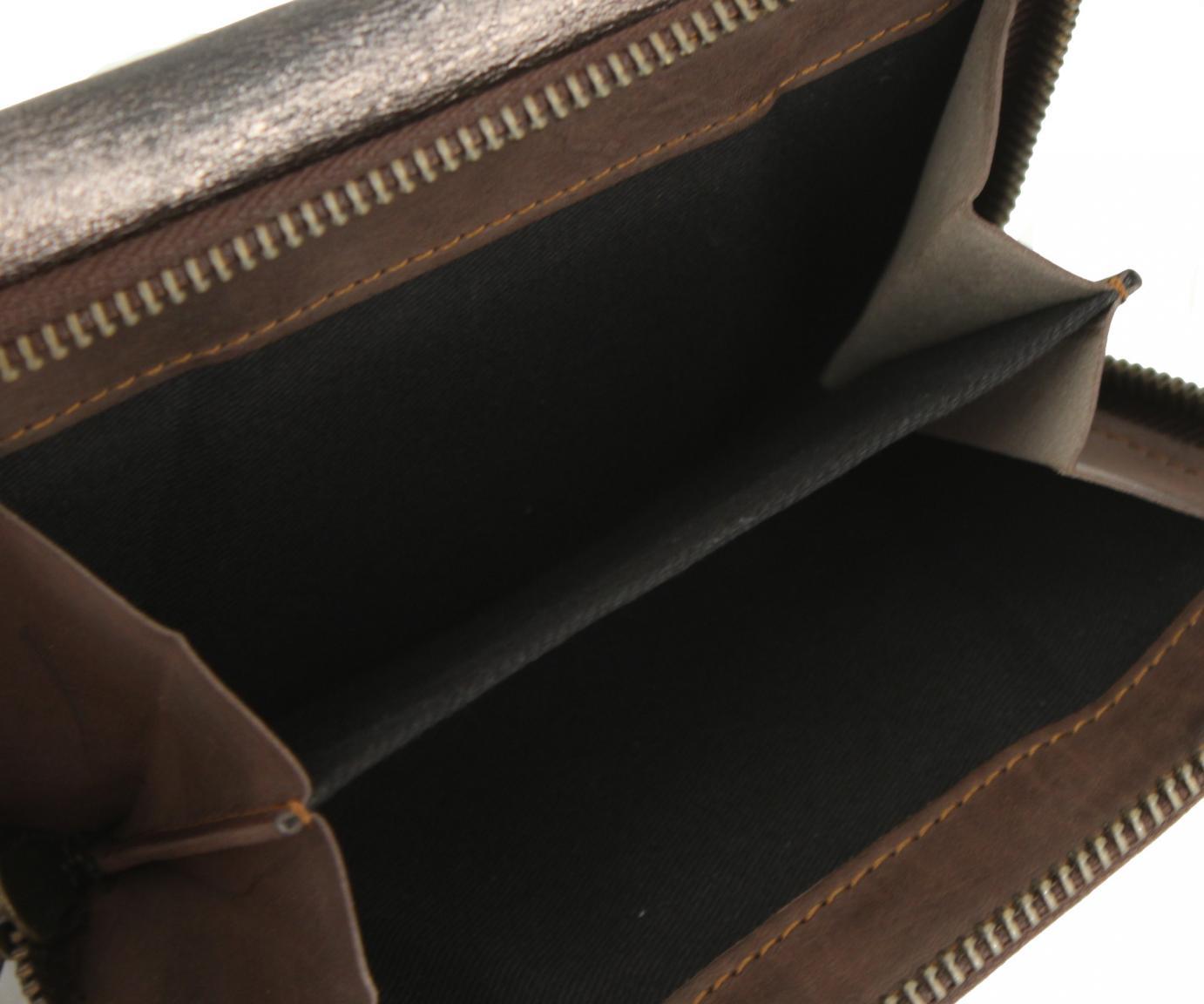 Leather Wallet Harbour2nd Vivika Used Style Caramel Braun Überschlag