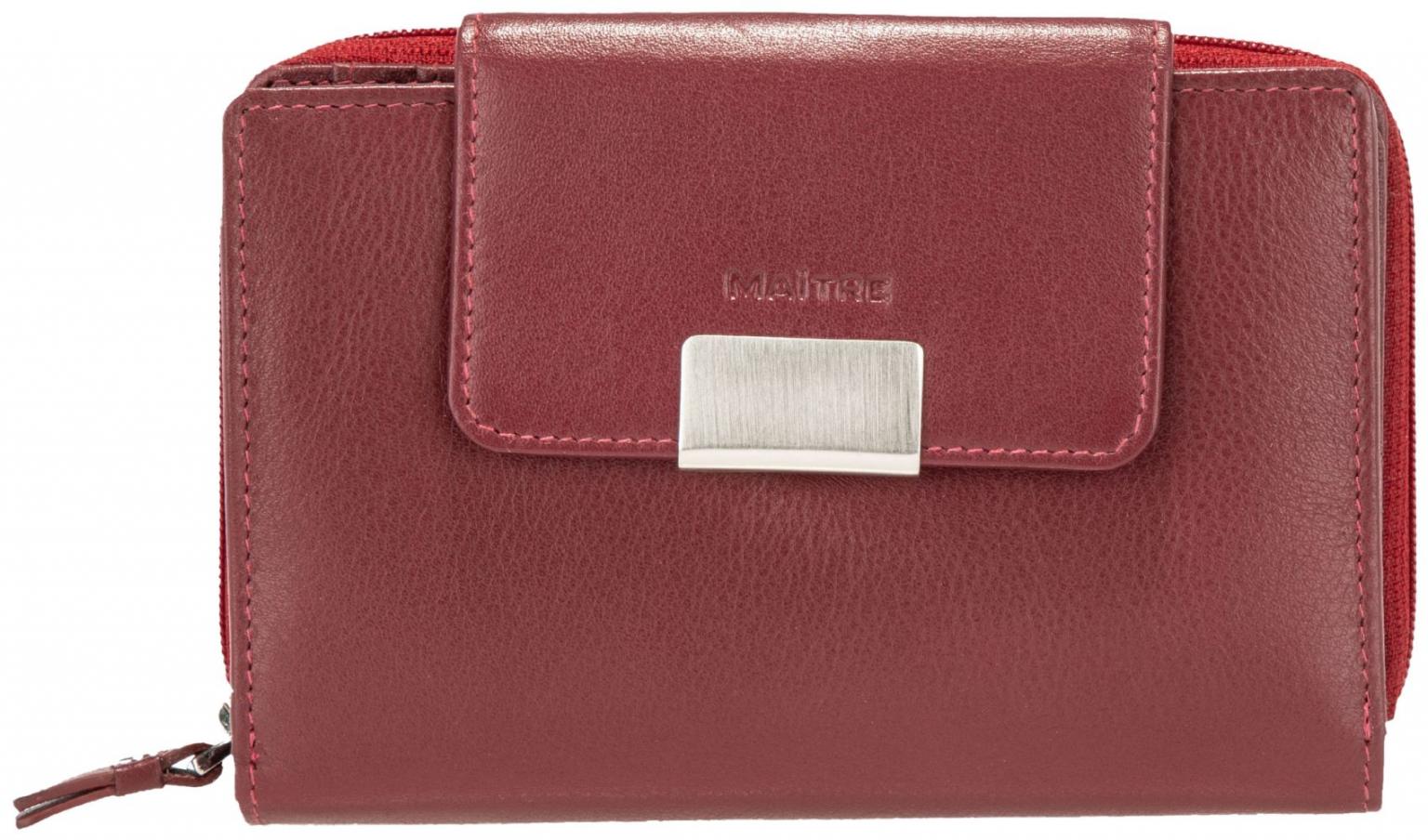 Leather Wallet Maitre Helena Dola Red Platzwunder