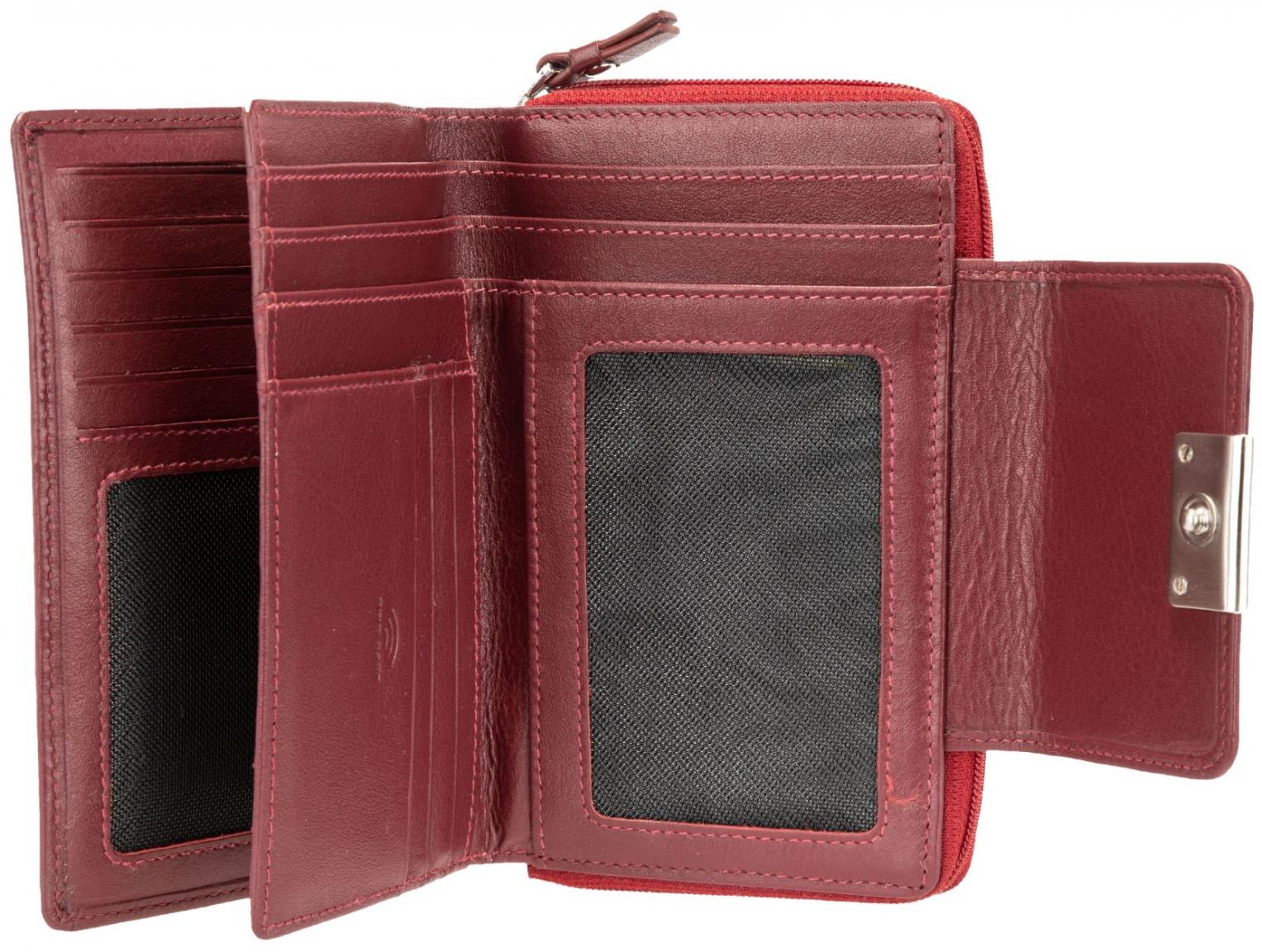 Leather Wallet Maitre Helena Dola Red Platzwunder