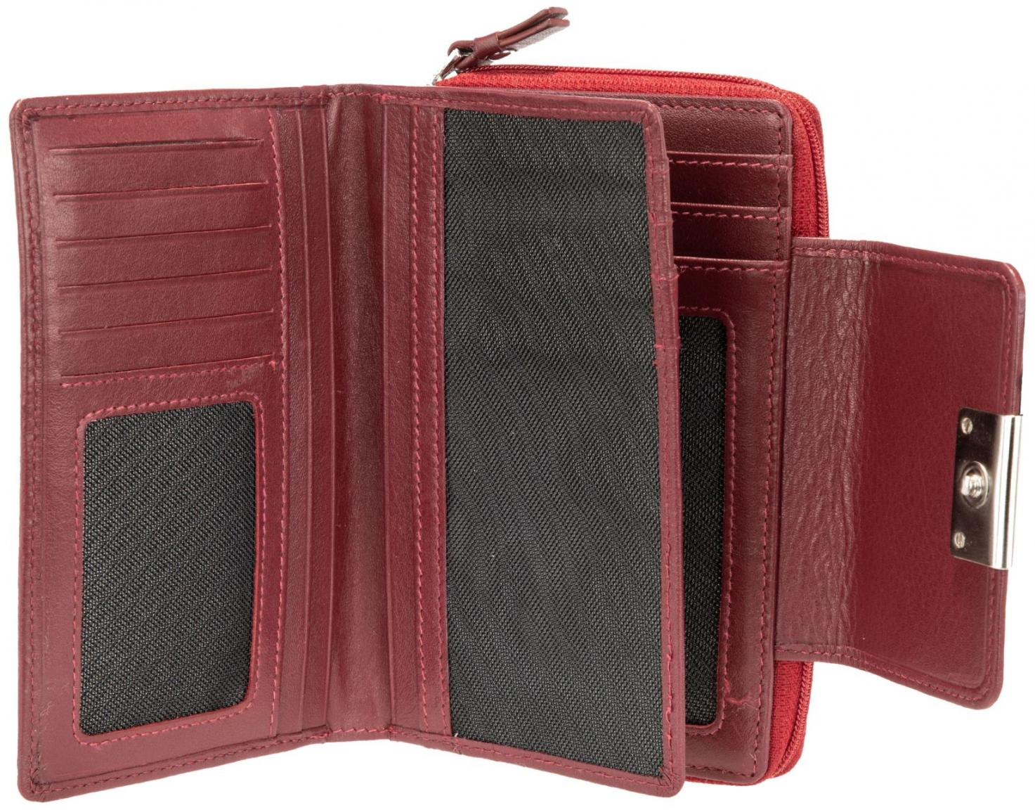 Leather Wallet Maitre Helena Dola Red Platzwunder