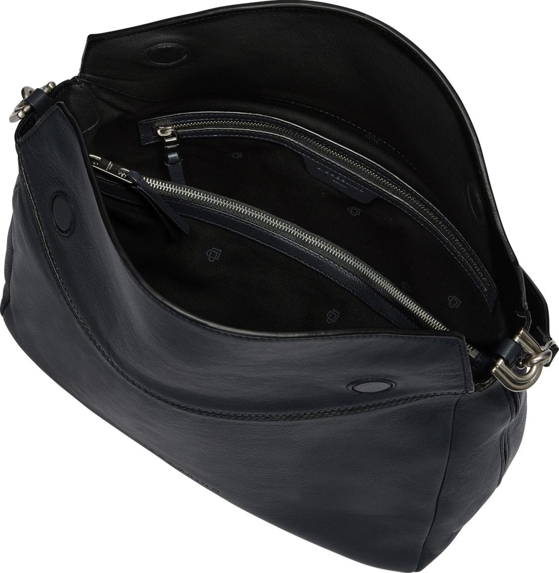 Leder Handtasche Alessa Hobo M Liebeskind Berlin Dark Night Dunkelblau