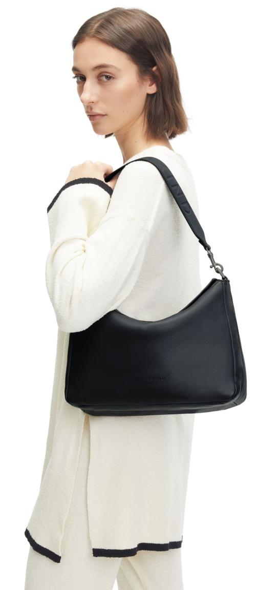 Leder Handtasche Alessa Hobo M Liebeskind Berlin Dark Night Dunkelblau
