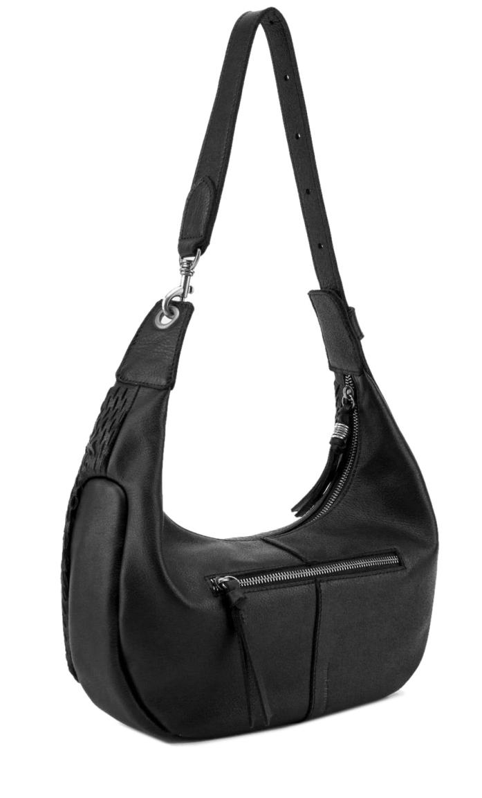 Leder Hobotasche FredsBruder Soft Cut Black