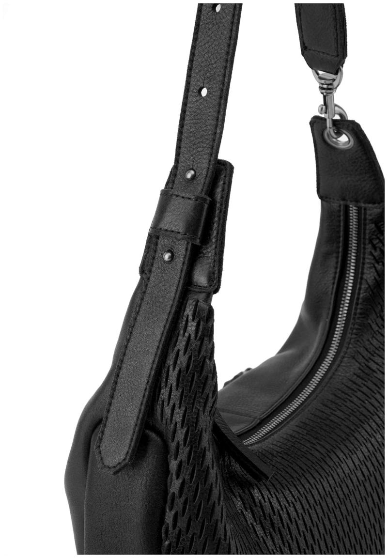 Leder Hobotasche FredsBruder Soft Cut Black