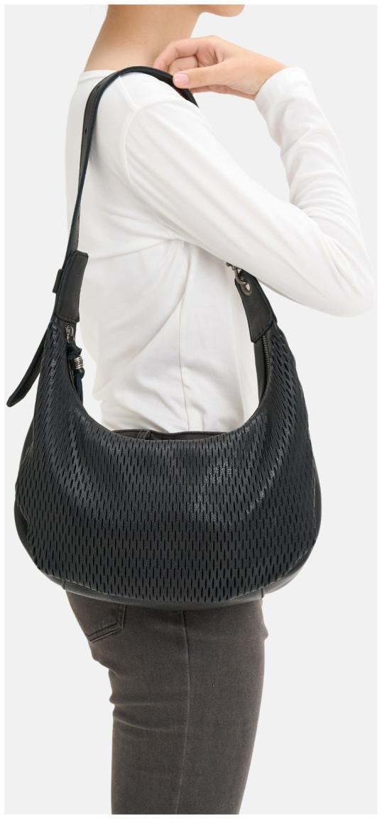 Leder Hobotasche FredsBruder Soft Cut Black