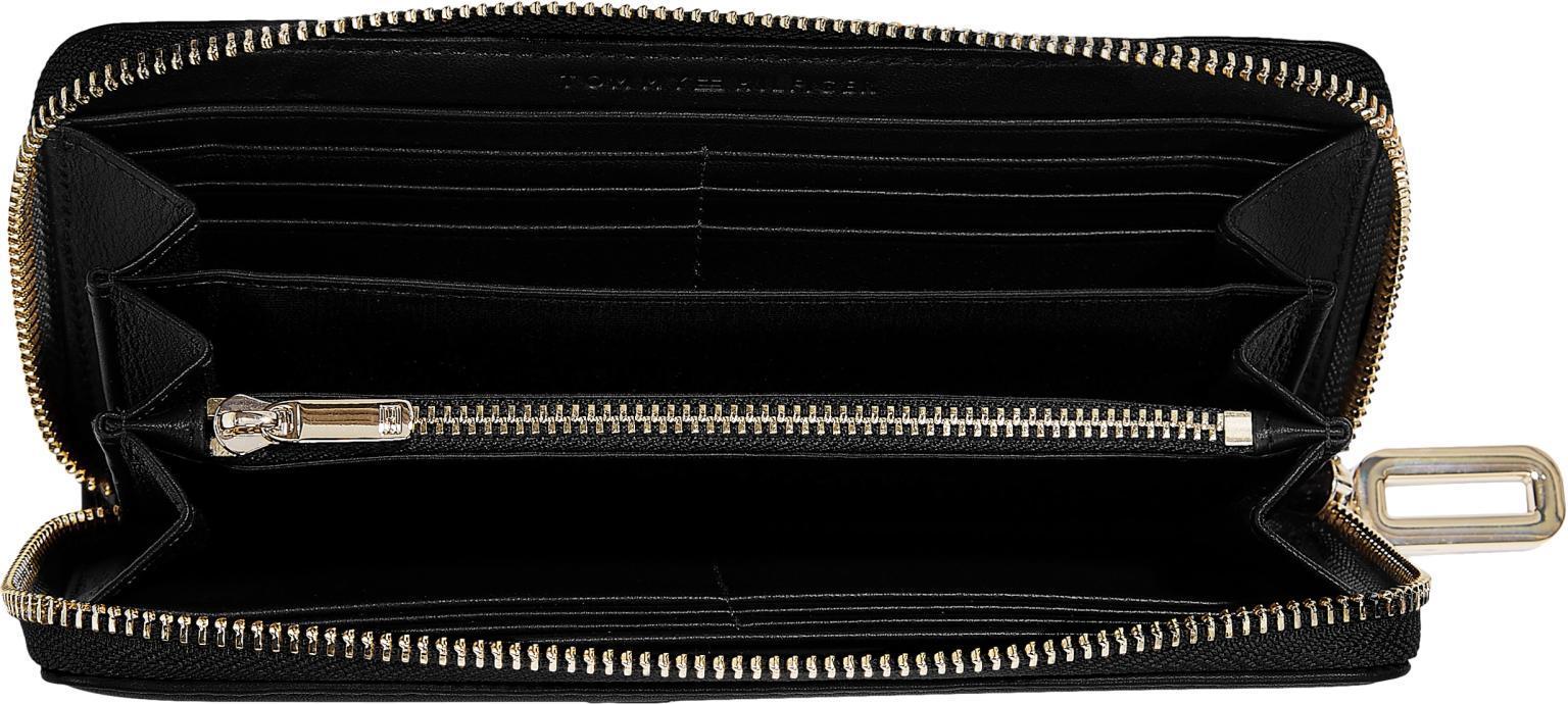 Leder Portmonee Women Tommy Hilfiger Essential Leather LRG ZA Black