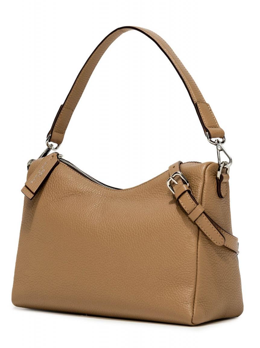 Leder Umhängetasche Gianni Chiarini Primula new Nero Schwarz genarbt