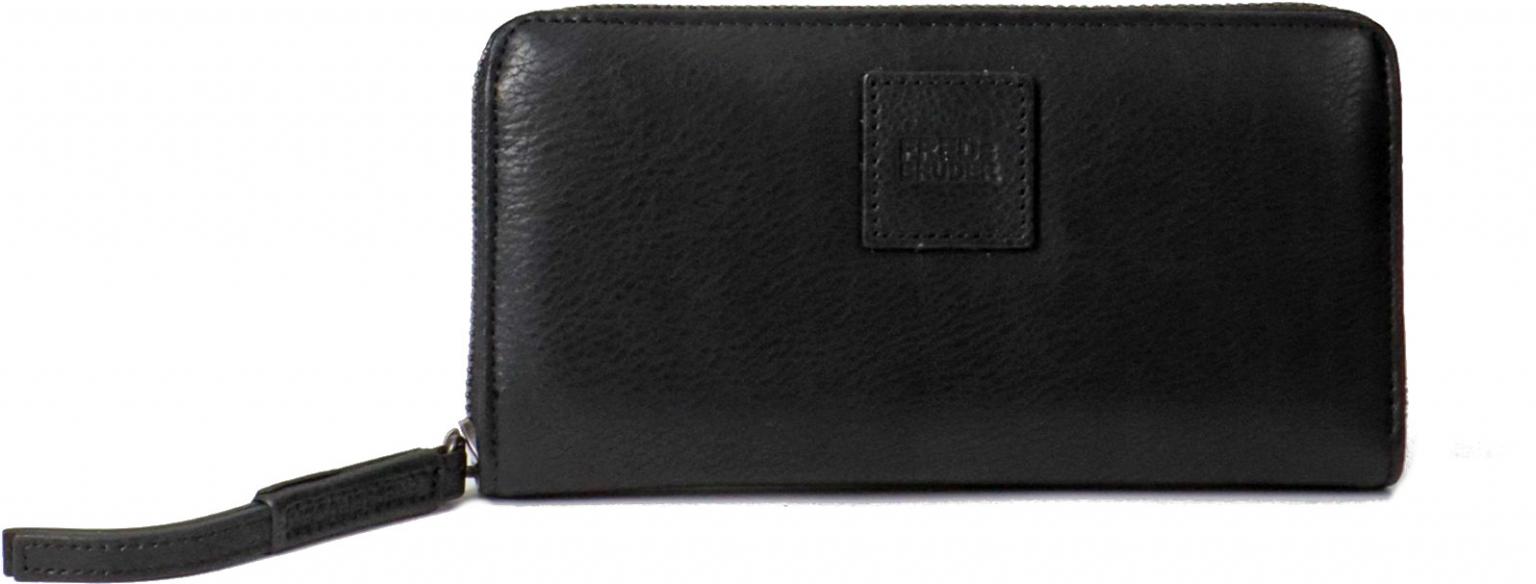 Lederbörse Airy FREDsBRUDER genarbtes Leder Black