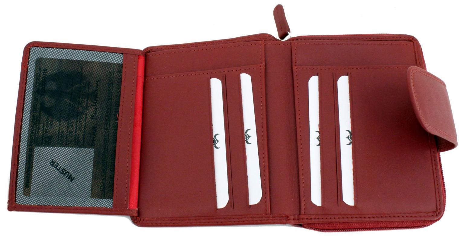 Lederbörse Damen Polo Golden Head Rind Nappa Red RFID Schutz
