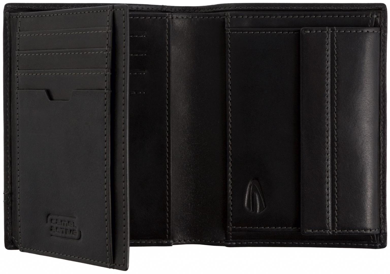 Lederbörse Herren Camel Active Tokyo schwarz matt