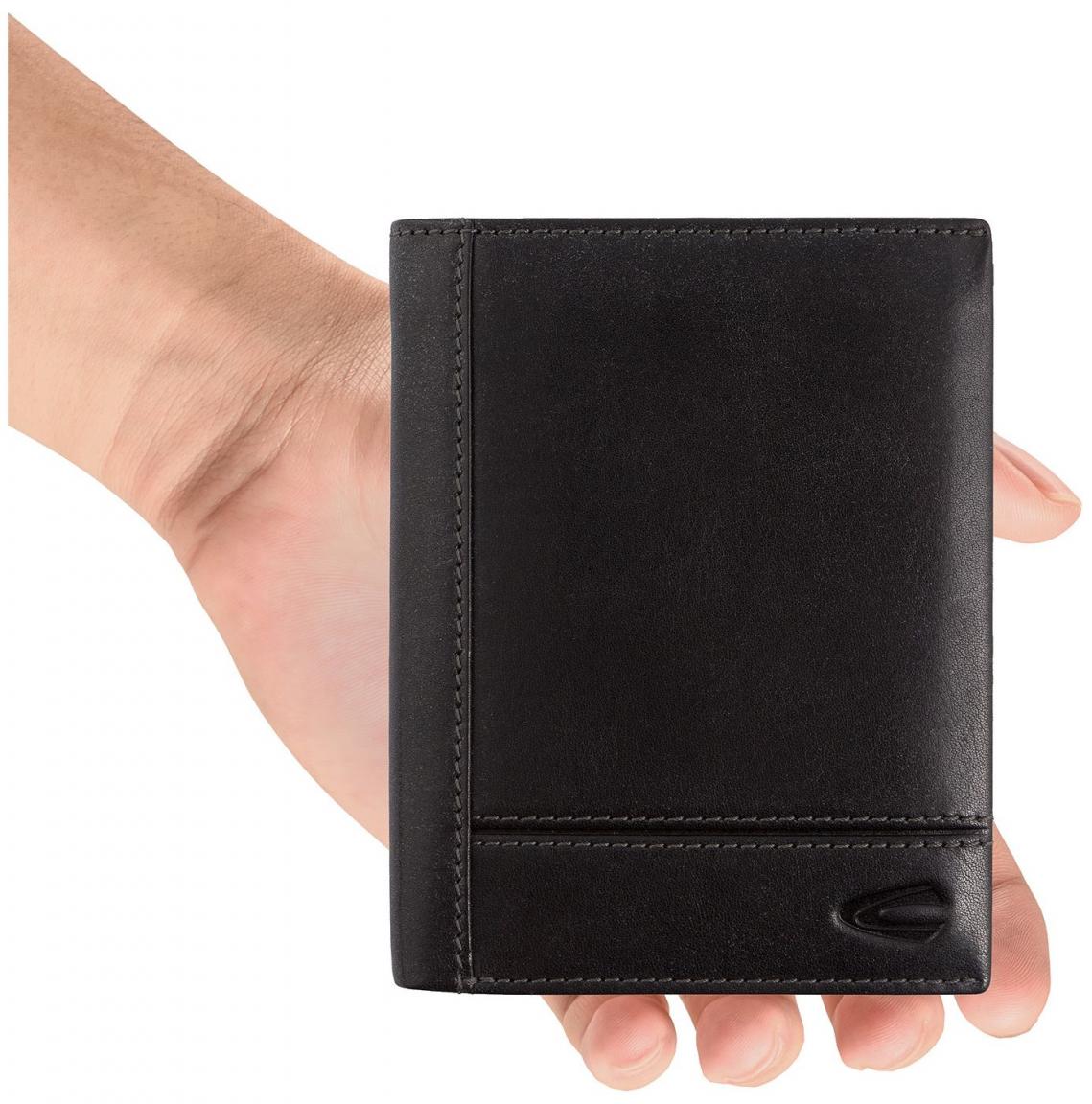 Lederbörse Herren Camel Active Tokyo schwarz matt