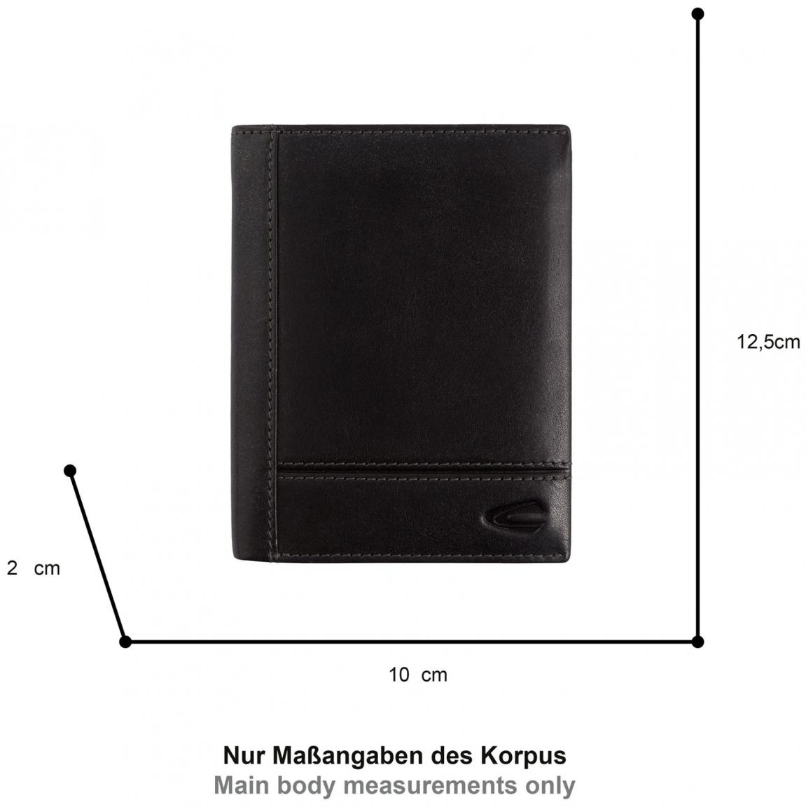 Lederbörse Herren Camel Active Tokyo schwarz matt