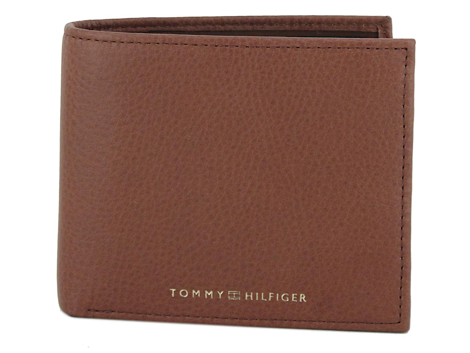 Lederbörse Herren Tommy Hilfiger Premium Leather Flap and Coin Tan Hellbraun