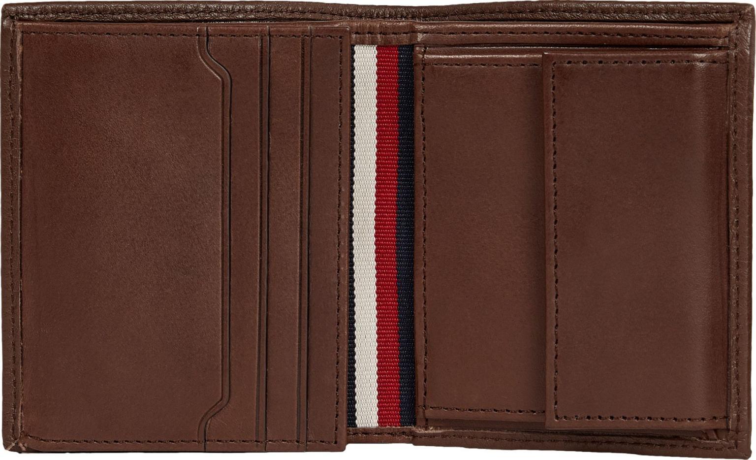 Lederbörse Hochformat Men Tommy Hilfiger Premium Leather Trifold Brown Gold