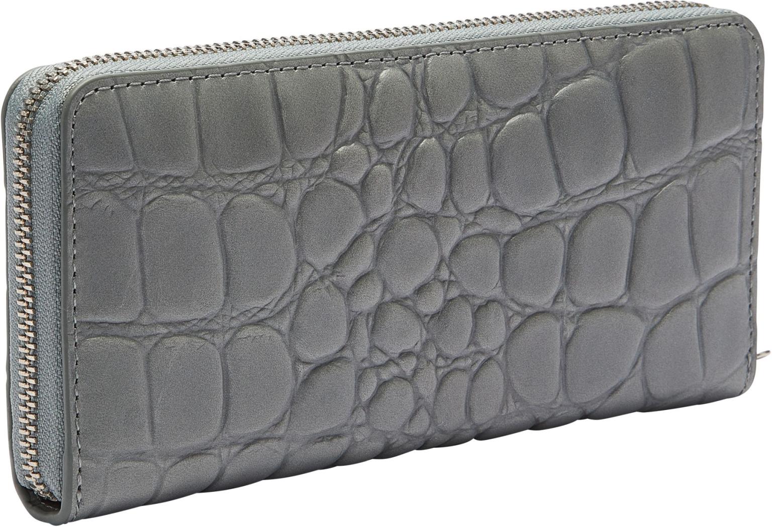 Lederbörse Krokooptik Gigi Liebeskind Berlin oxyd Graublau