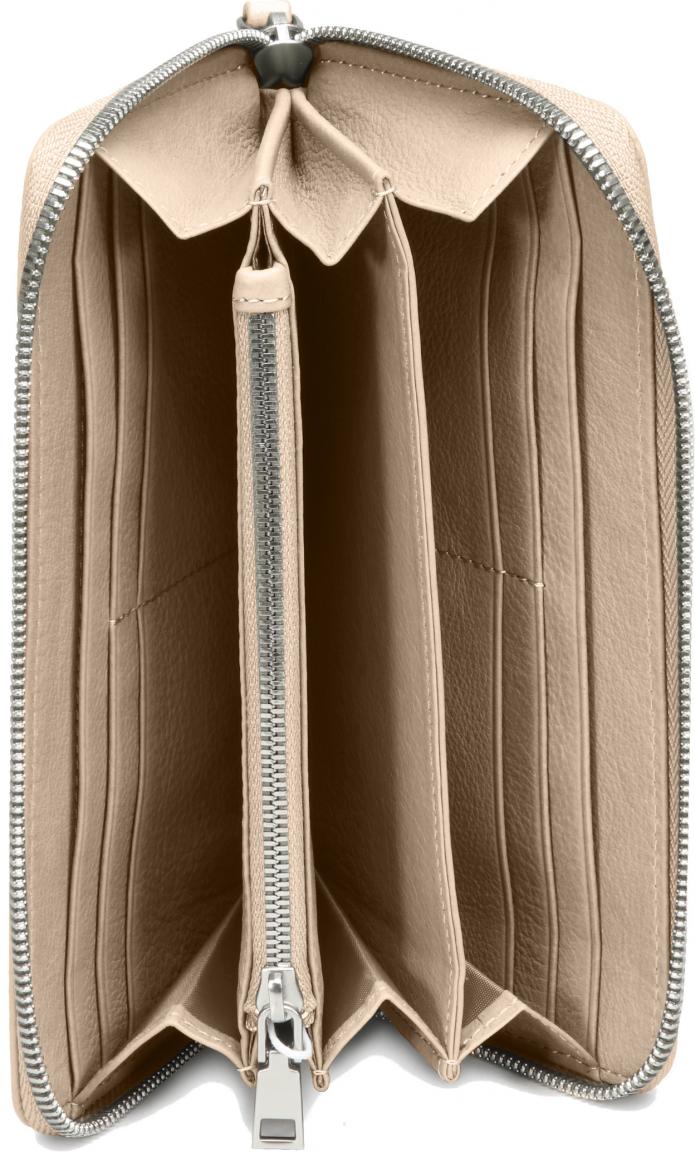 Lederbörse Lily Silky Light Beige Les Visionnaires Zip Around
