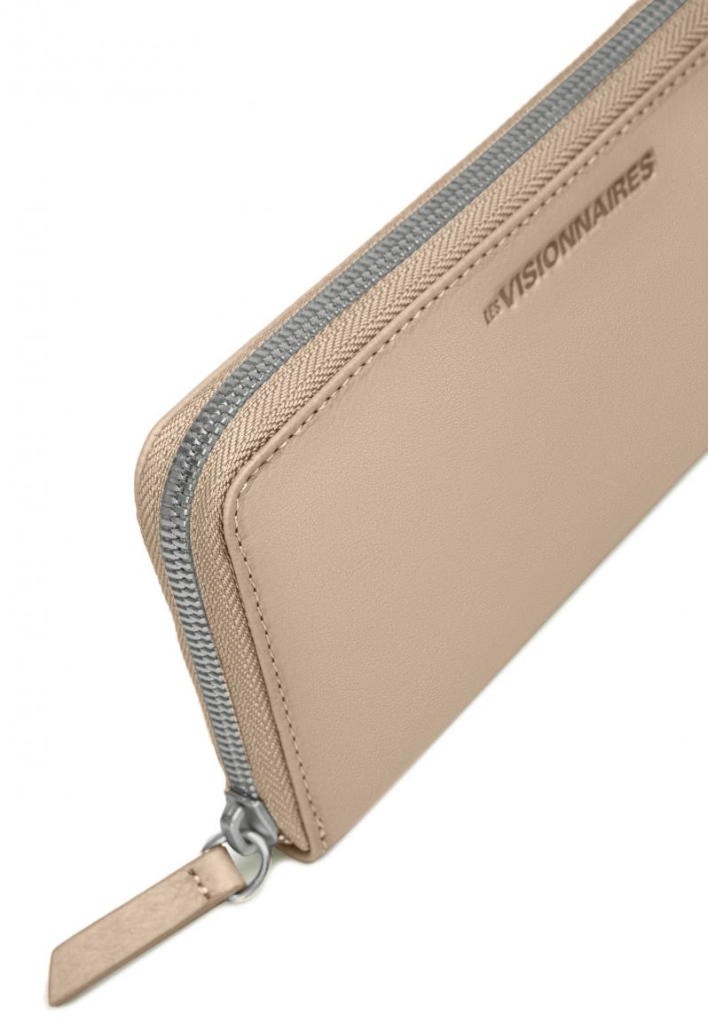 Lederbörse Lily Silky Light Beige Les Visionnaires Zip Around