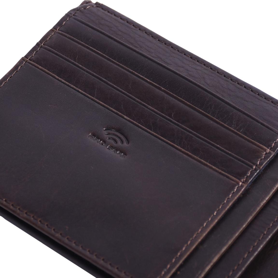 Lederbörse Maitre Galbert Birkheim Billfold Dark Brown Matt Vintage