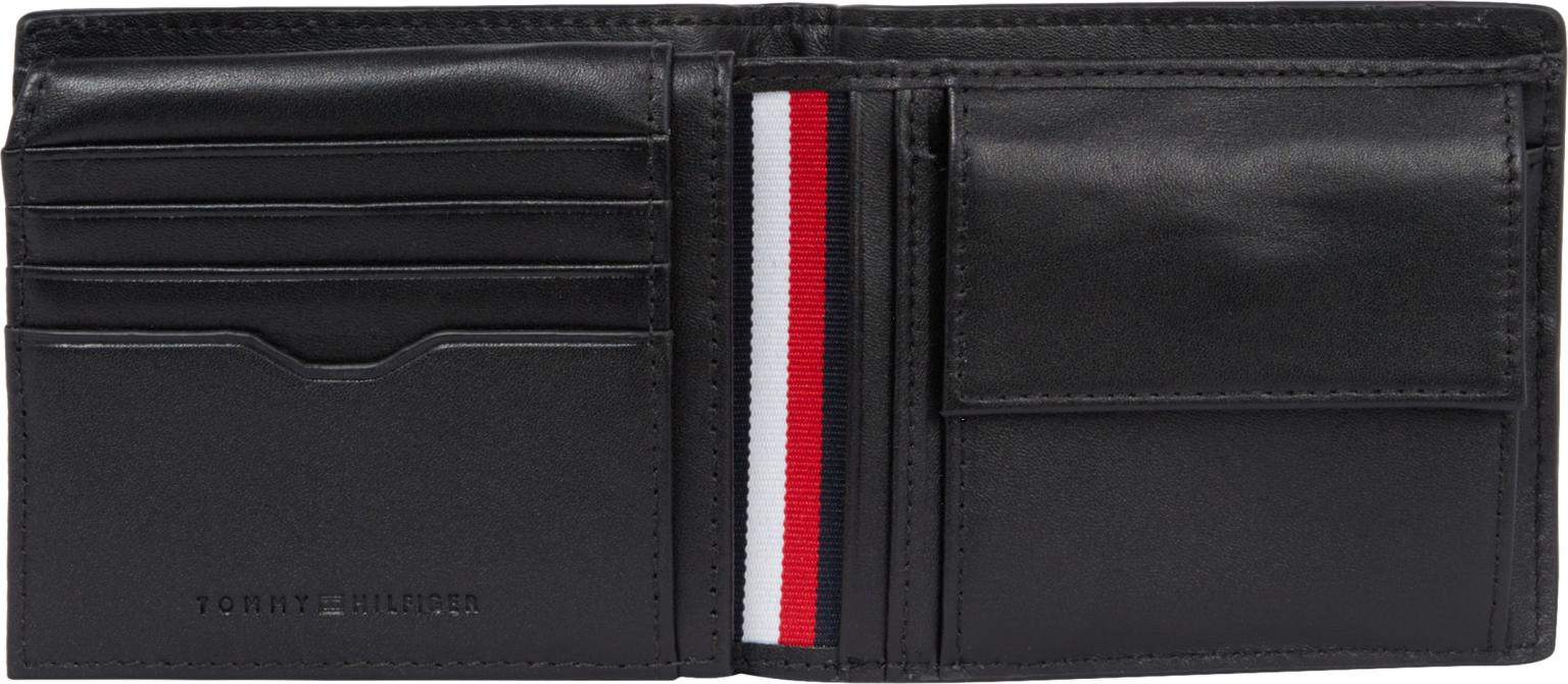 Leather Premium Black Lederbörse Coin Flap Tommy CC and Hilfiger
