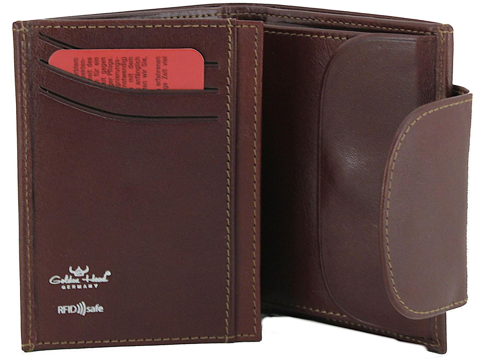 Lederbörse mit Riegel Colorado Tabacco Golden Head