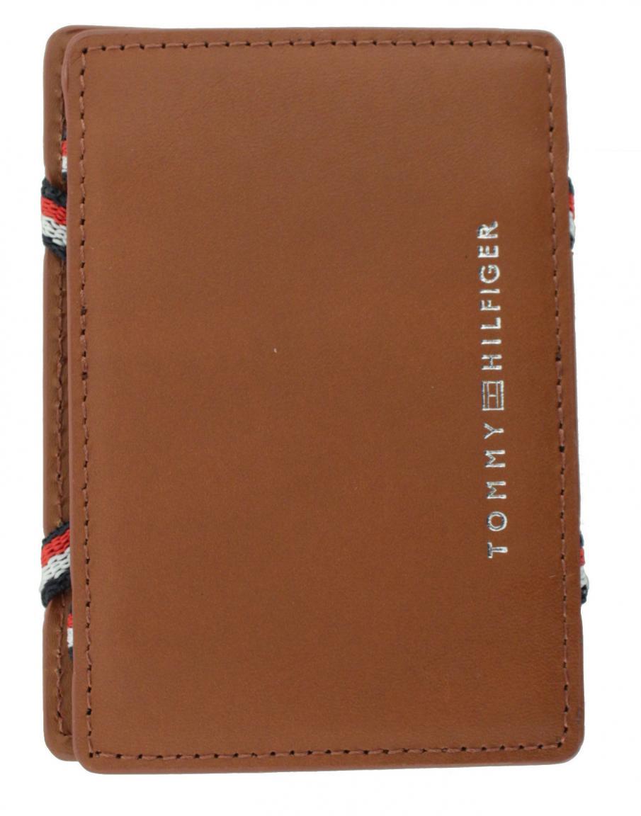 Lederetui schmal Tommy Hilfiger Brown CC Flip Holder Karten