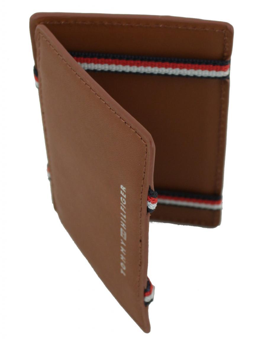 Lederetui schmal Tommy Hilfiger Brown CC Flip Holder Karten