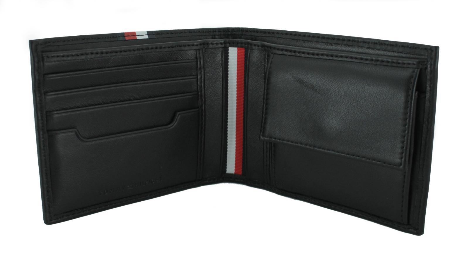 Ledergeldbörse Herren Tommy Hilfiger Metro CC and Coin Dunkelbraun RFID