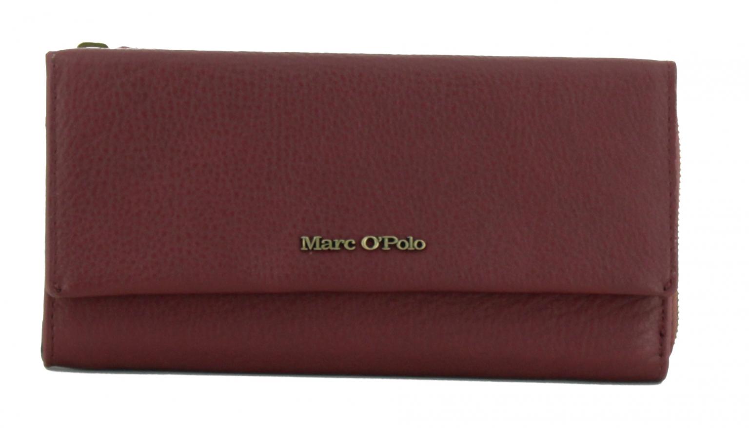 Ledergeldbörse Marc OPolo Inja Weinrot Zip Überschlag burgundy