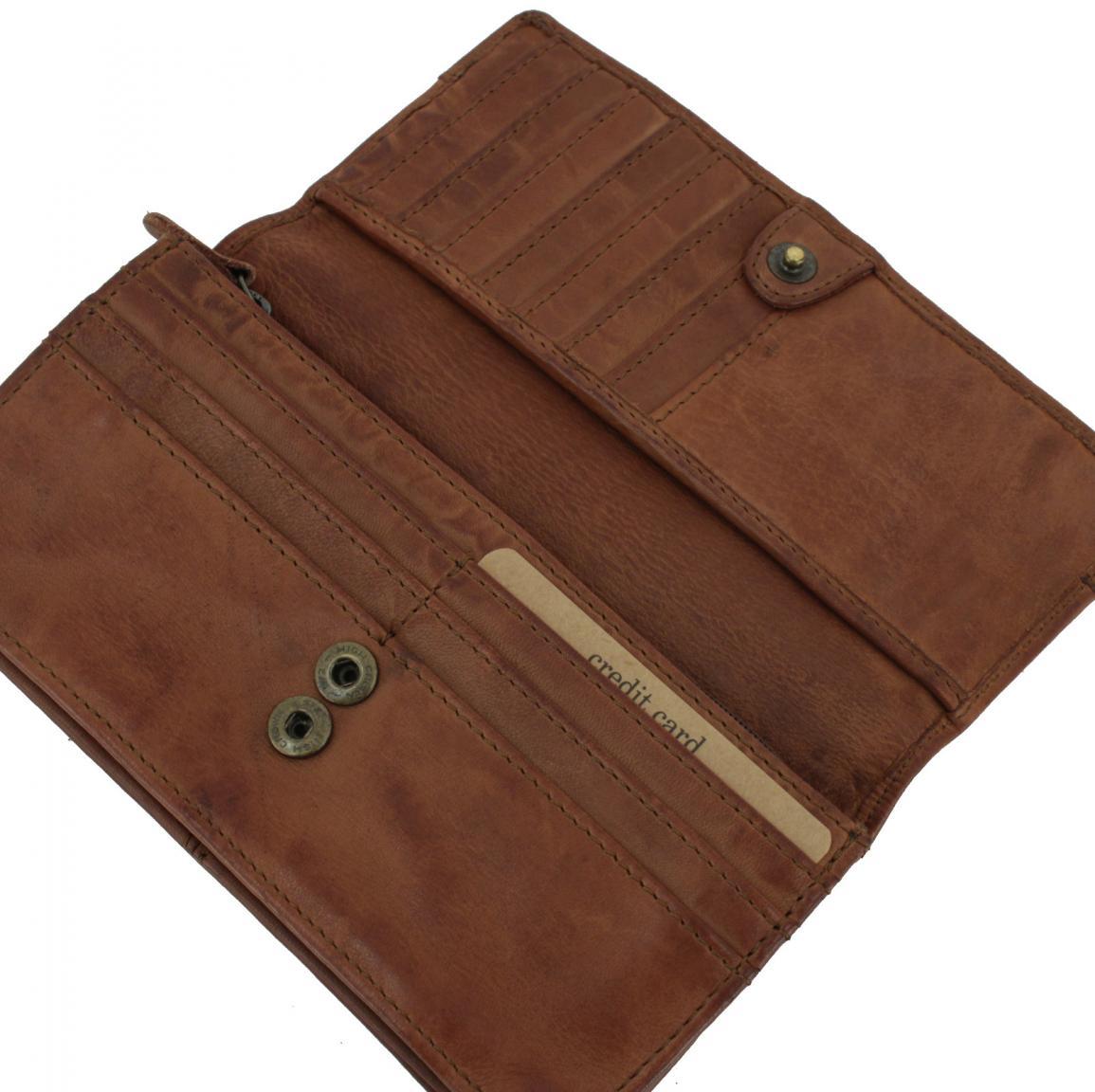 Ledergeldtasche Harbour 2nd Shelly Soft Weaving Caramel