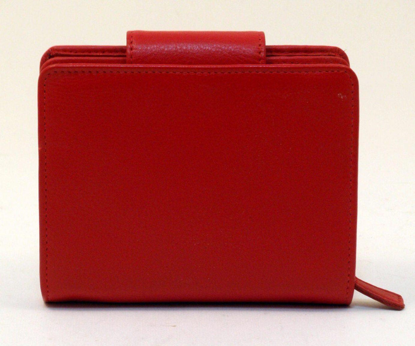 Ledergeldtasche L.Credi Damen rot