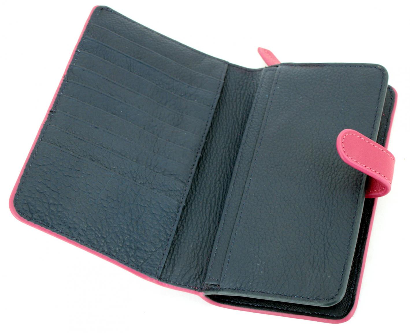 Ledergeldtasche Marc OPolo Ulla dunkelblau True Navy Zipper