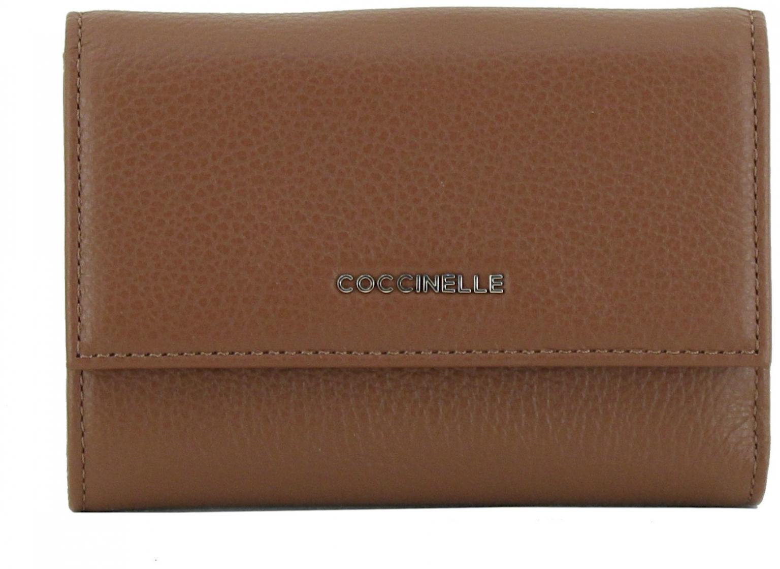 Lederportemonnaie schwarz Coccinelle Metallic Soft