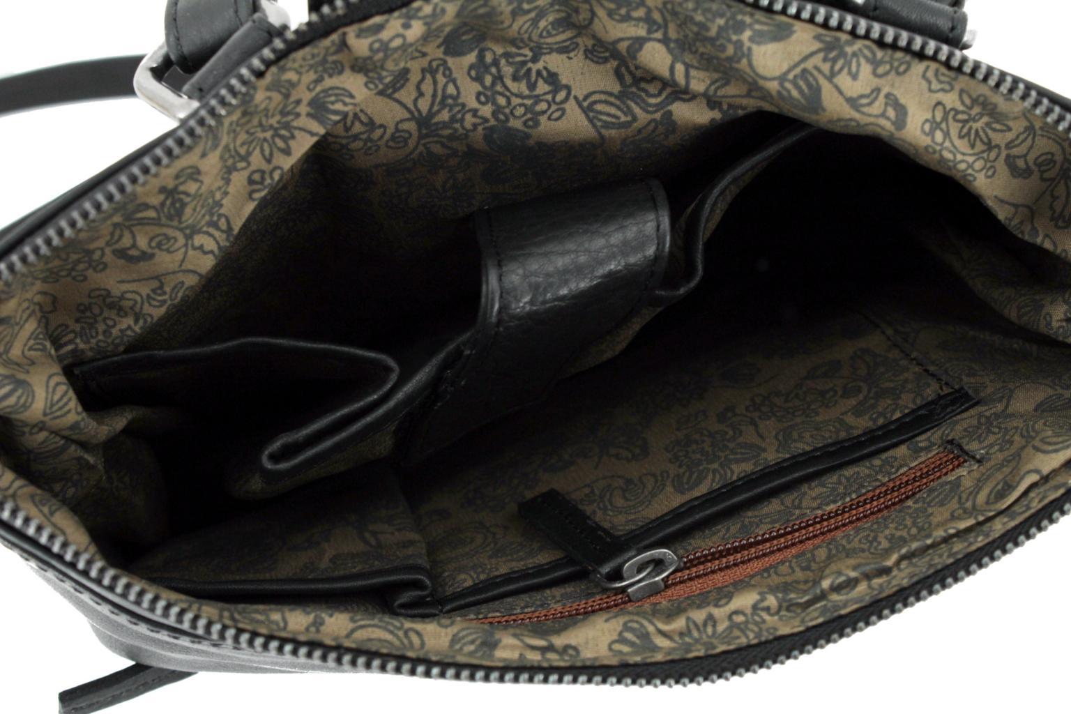 Lederrucksack Charly 365 d.a.y.s Black schwarz Vintage
