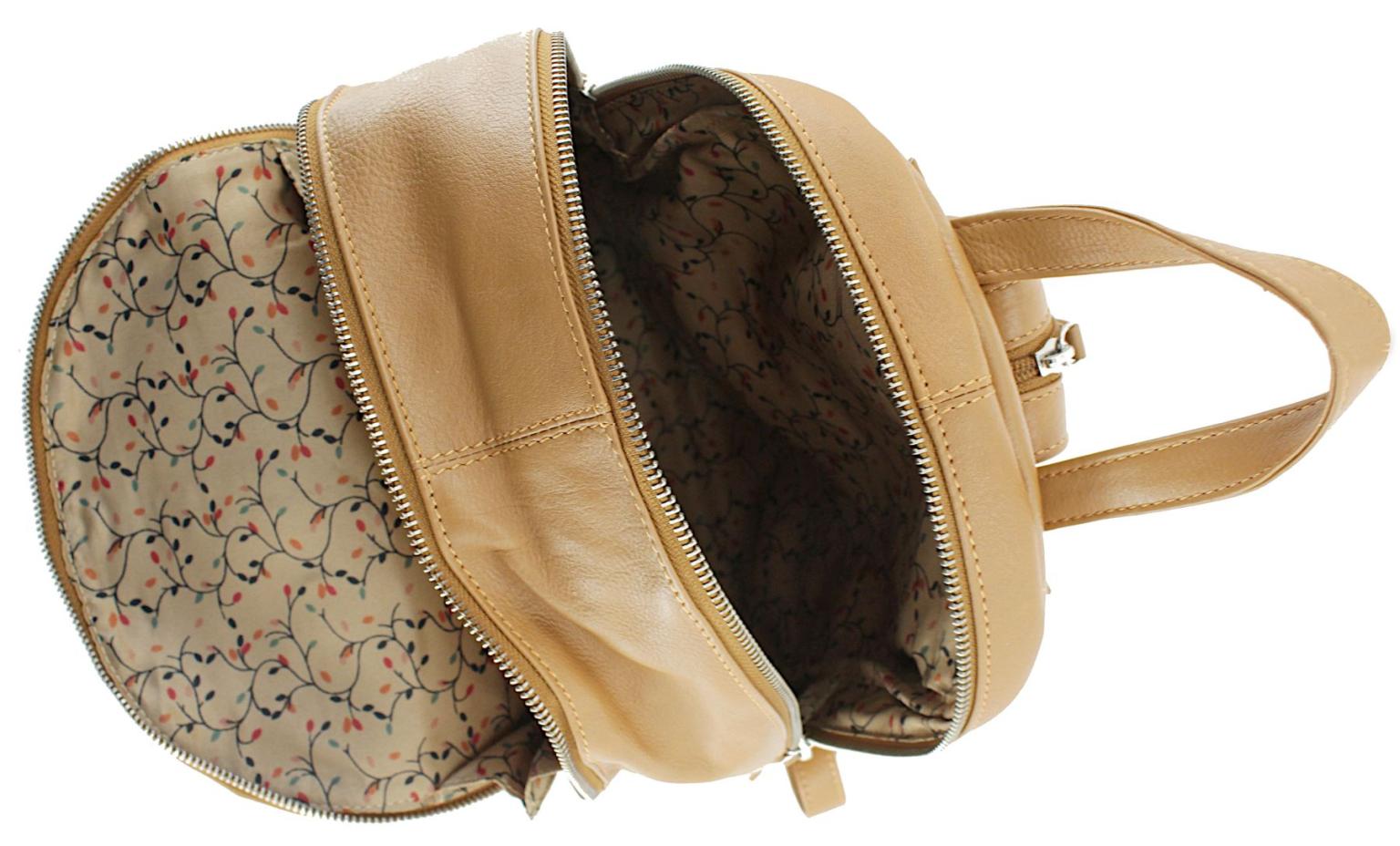 Lederrucksack Heidrun 365 d.a.y.s Navy Blau teilbare Schulterriemen