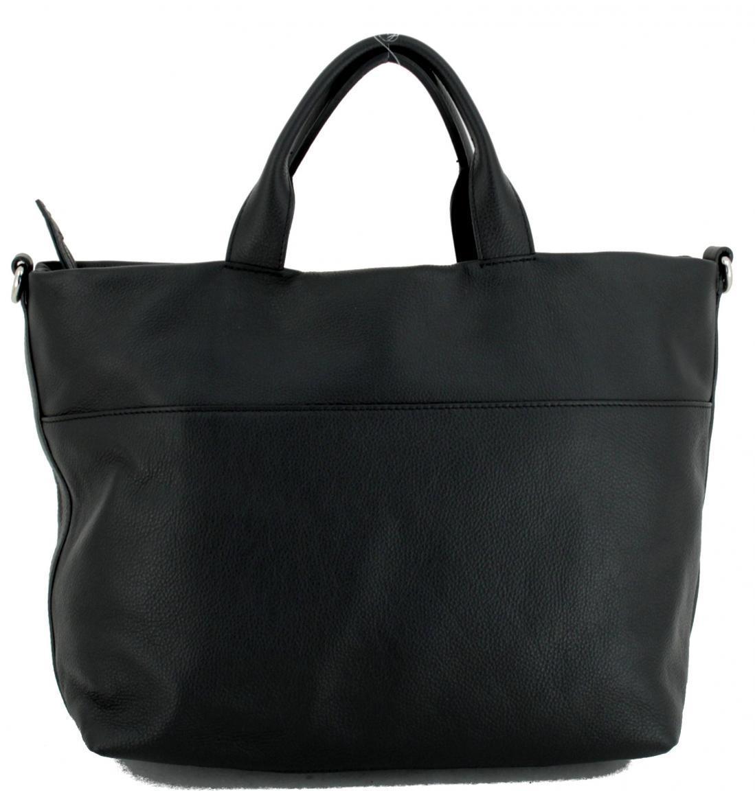 Ledershopper Gianni Chiarini Duna schwarz genarbt Riemen