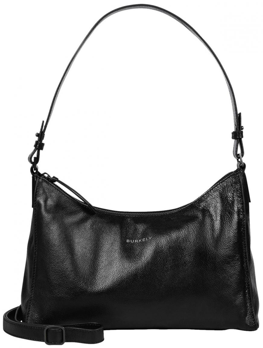 Ledertasche Damen BURKELY Creased Crystal Schwarz 